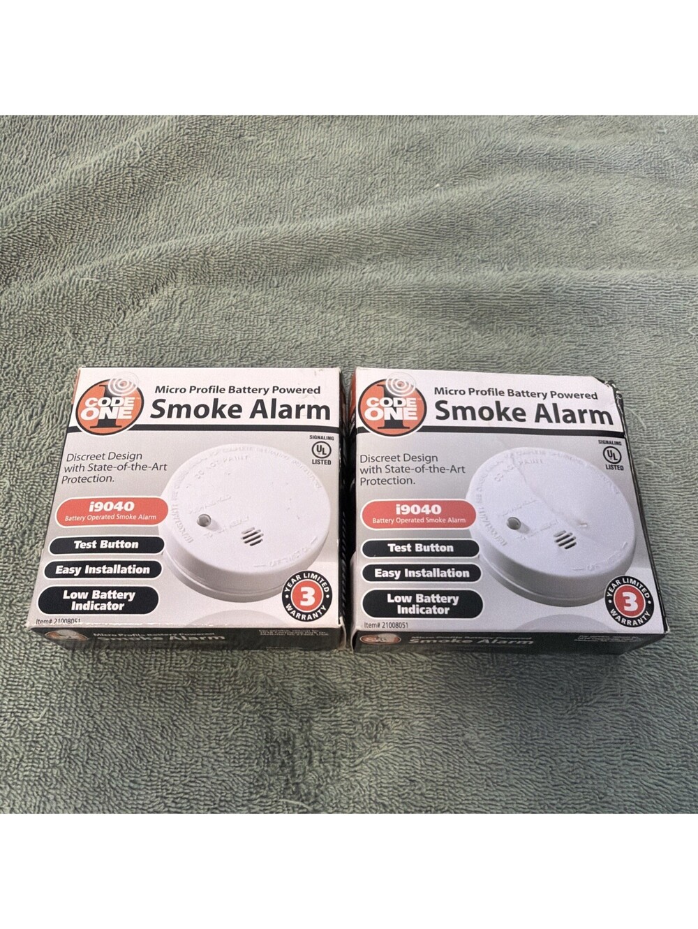 Kidde 21026056 Model i9040 Ionization Smoke Alarm Lot of 2